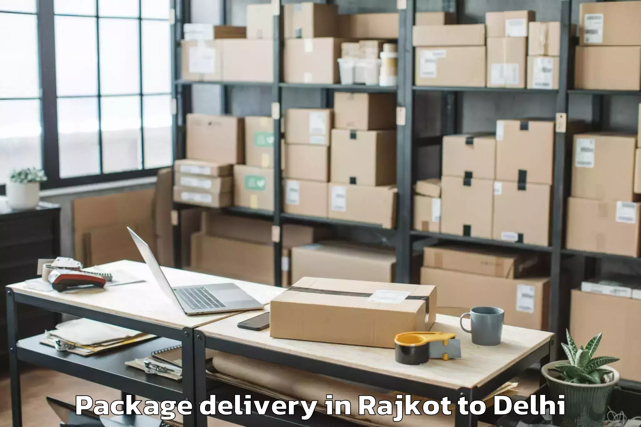 Comprehensive Rajkot to Chandinchowk Package Delivery